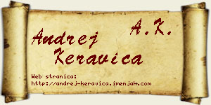 Andrej Keravica vizit kartica